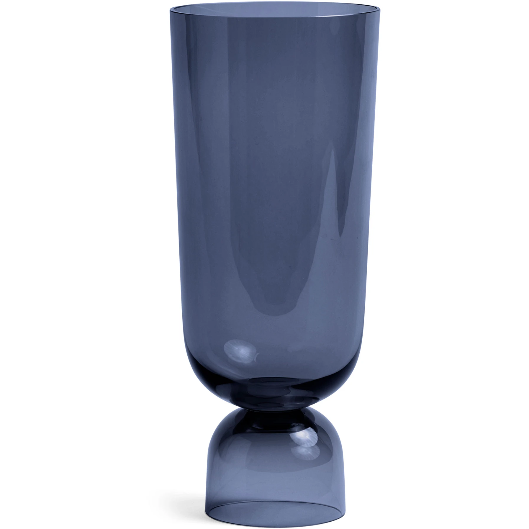 Bottoms Up Vase Large/ Navy Blue - Pots & Vases - Ingrid Aspen - Blue