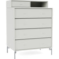 Thumbnail photo of Keep Chest Of Drawers - Nordic / Matt Chrome Legs - Dressers - Peter J. Lassen - Grey - Wood