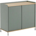 Thumbnail photo of Enfold Sideboard Tall, Oak/dusty Green - Sideboards - Thomas Bentzen - Grön - Metall/trä