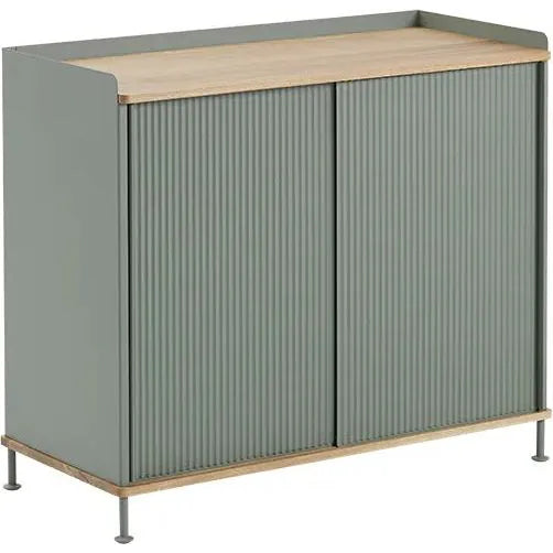 Photo of Enfold Sideboard Tall, Oak/dusty Green - Sideboards - Thomas Bentzen - Grön - Metall/trä