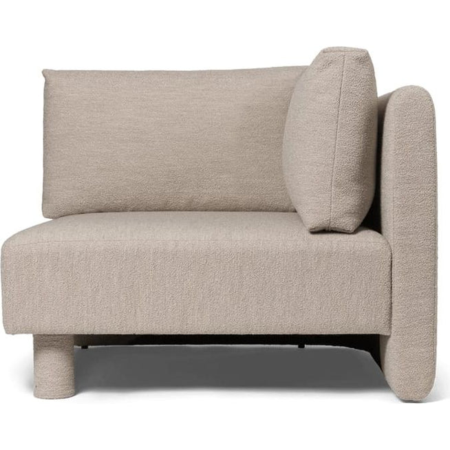 Photo of Dase Sofa - Modulsofa - Corner - Soft Bouclé - Natural - W: 100 X H: 73 X D: 100 Cm
