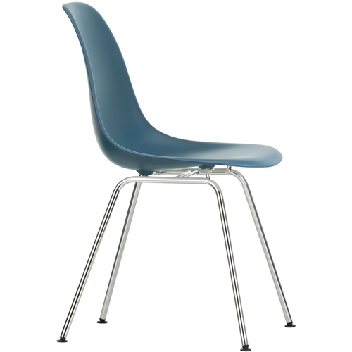 Photo of Eames Plastic Chair Dsx - 83 Sea Blue - Chrome Base - Matstolar - Charles & Ray Eames - Blå - Metall/plast