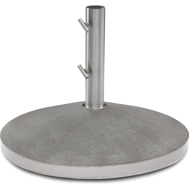 Photo of Capri Umbrella Foot 30kg - Concrete / Stainless Steel - Pole Max Ø: 4 Cm - Parasols
