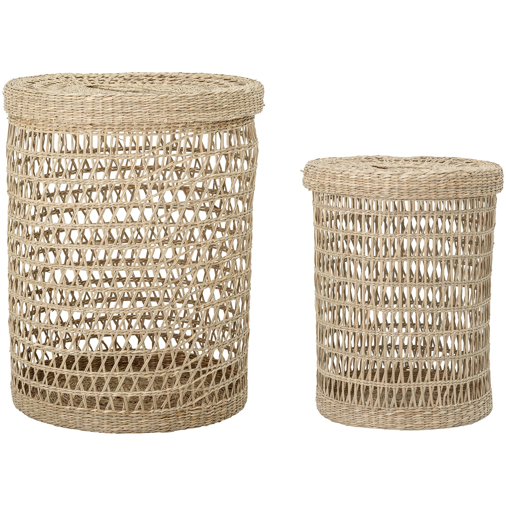 (wash) Baskets with lids - set of 2 pieces