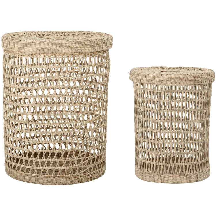 Photo of (wash) Baskets with lids - set of 2 pieces