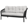 Thumbnail photo of Ocean Large 2-pers. Sofa - Havesofa - Frame: Cane-line Soft Rope, Dark Grey / Cushion: