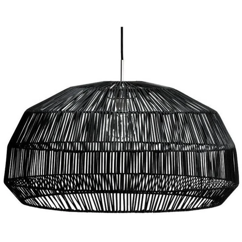 Photo of Hanging Lamp Nama 1 Black Rattan Ø72cm