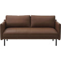 Thumbnail photo of Rar Sofa 2 Seater - Omaha Leather Cognac - W170.5 X D87 X H81 Cm