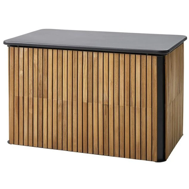 Photo of Combine Cushion Box - Cushion Box - Teak w. Lava Grey Aluminium