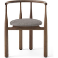 Bukowski Chair - Spisebordsstol - Walnut W. Osborne & Little Carnavon Cacao Stone - H 71.8 X W 57 X D 46 Mm, Seat Height: 46 Cm