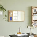 Thumbnail photo of Wall mirror with bulletin board