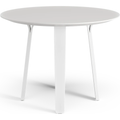 Thumbnail photo of Divido Dining Table White. Ø95cm. White Glazed Ash Leg