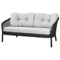 Thumbnail photo of Ocean Large 2-pers. Sofa - Havesofa - Frame: Cane-line Soft Rope, Dark Grey / Cushion: