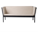 J149 3-pers. Sofa - Black lacquered oak