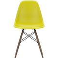 Eames Plastic Chair Dsw - 34 Mustard/dark Maple - Matstolar - Charles & Ray Eames - Gul - Metall/trä/plast