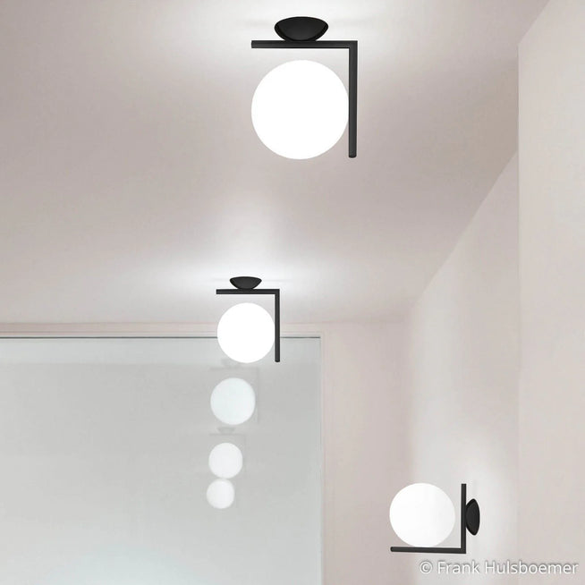Photo of Ic C/w1 Ceiling Lamp/Wall Lamp Matte Black