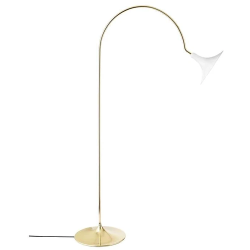 Photo of Petalii Floor Lamp White/polished Brass