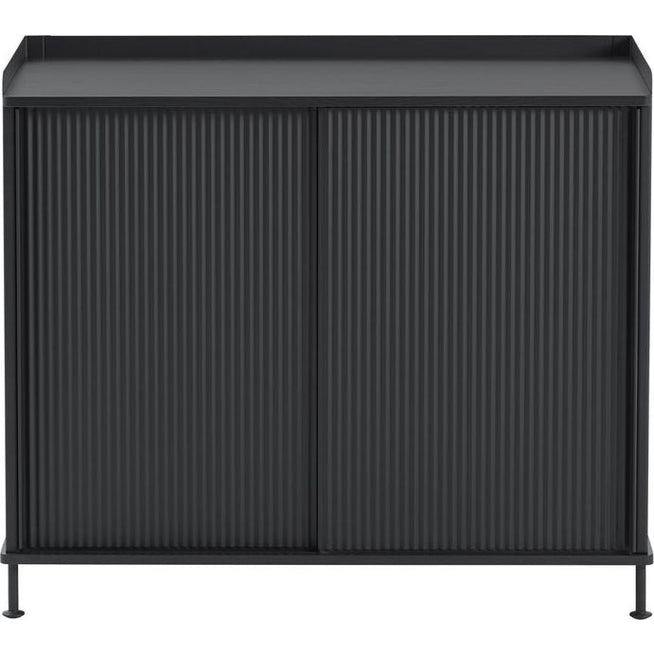 Photo of Enfold Sideboard Tall, Black/black - Sideboards - Thomas Bentzen - Black - Metal/wood