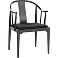 Thumbnail photo of 4283 China Chair, Leather, Classic Black, Black-coloured Ash - Dining chairs - Hans J. Wegner - Black - Leather/Wood