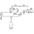 Thumbnail photo of No. 303 Wall Lamp From Lampe Gras