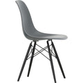 Eames Plastic Chair Dsw - 56 Granite Grey/black Maple - Matstolar - Charles & Ray Eames - Grå - Metall/trä/plast