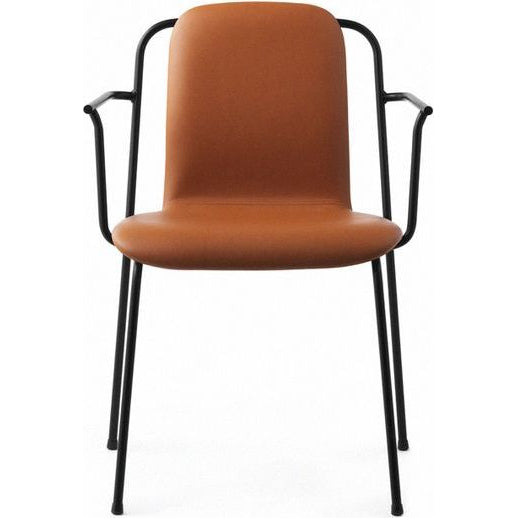 Photo of Studio Armchair / Full Upholstery - Dining Chair - Ultra Leather - H81 X L60 X D57,5 X Sh44 Cm
