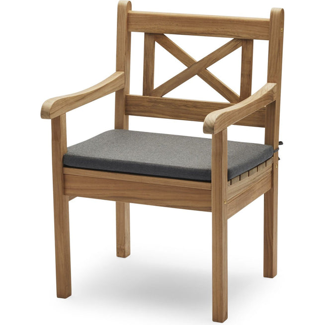 Photo of Skagen Chair Cushion, Quickdry Outdoor Foam, Outdoor Textile / Charcoal - Dynor & Kuddar - Skagerak Design Team - Grå