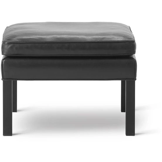 Mogensen Ottoman 2202 By Børge Mogensen - Ottoman - Max 98 Black / Black Lacquered Oak - W58 X D58 X H43 Cm