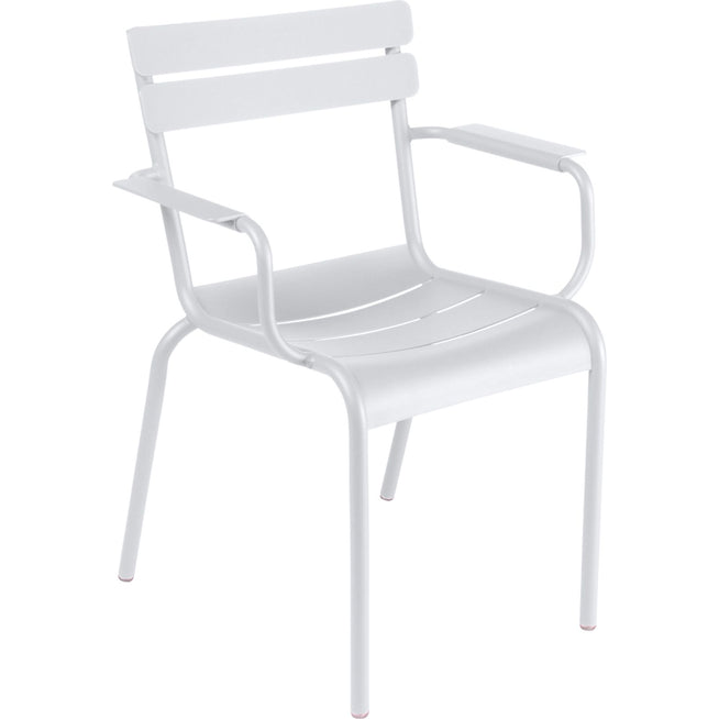 Photo of Luxembourg Armchair Cotton White 01 - Matstolar Utomhus - Frédéric Sofia - Vit - Metall
