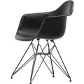 Eames Plastic Armchair Dar - 12 Deep Black - Basic Dark Base - Matstolar - Charles & Ray Eames - Svart - Metall/plast