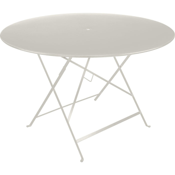 Photo of Bistro Table Ø 117 cm, Clay Grey - Outdoor Dining Table - Green, Grey - Metal