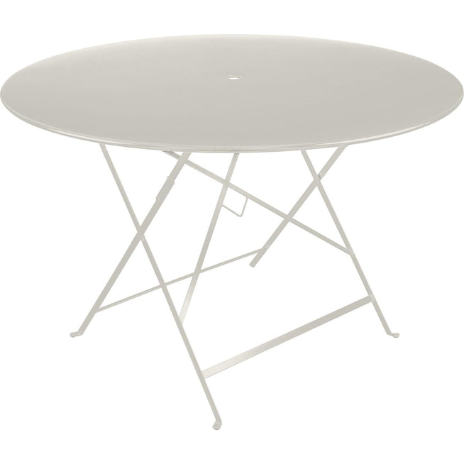 Photo of Bistro Table Ø 117 cm, Clay Grey - Outdoor Dining Table - Green, Grey - Metal
