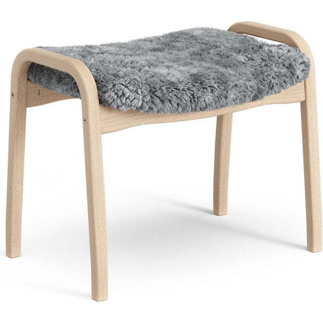 Photo of Lamini Children's Foot Stool Laquered Beech/sheep Skin