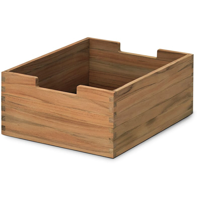 Photo of Cutter Low Teak - Small Storage - Niels Hvass - Wood-coloured