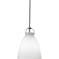 Thumbnail photo of Caravaggio 1 Pendant White Opal Glass-grey Textile Cord