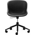 Thumbnail photo of Hyg Stol Drejestel 5w Gaslift - Full Upholstery - Kontorstol - Seat: Ultra Leather Brandy / Frame: Black Aluminum - L: 72,5 X D: 72,5 X H: 78/92 X Sh: 38/52 Cm