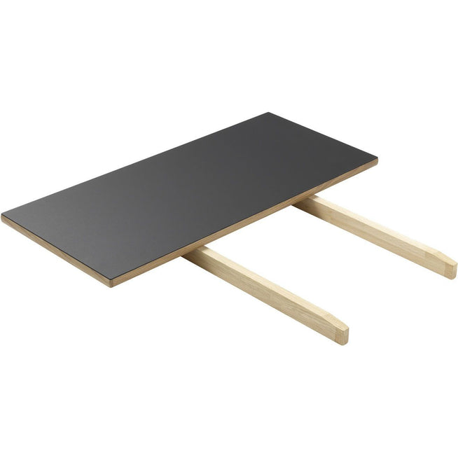 Photo of C35 Table Extension Leaf 95x45 Cm Black-oak Nature Lacquered