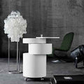 Thumbnail photo of Fun 1stm Floor Lamp - Skärmlampor - Verner Panton - Silver,beige