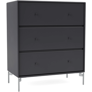 Photo of Carry Dresser - Anthracite / Matt Chrome Legs - Dressers - Peter J. Lassen - Black - Wood