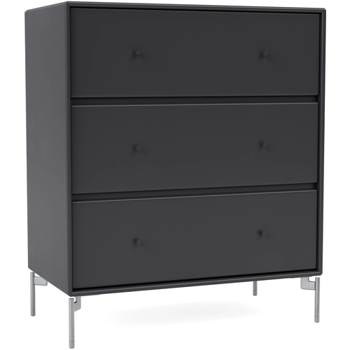 Photo of Carry Dresser - Anthracite / Matt Chrome Legs - Dressers - Peter J. Lassen - Black - Wood