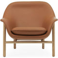 Thumbnail photo of Drape Chair Low - Lænestol - Ultra Leather / Oak - H85 X W93 X D81 X Sh43 Cm