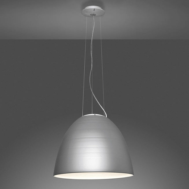 Photo of Nur 1618 LED Pendant Light Aluminum Gray - Pendant Lights - Ernesto Gismondi - Gray