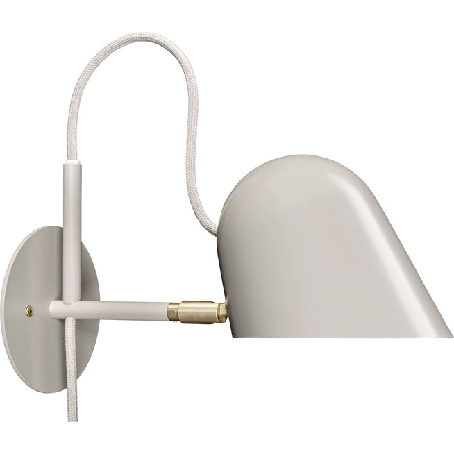 Photo of Streck Wall Lamp, warm grey, fixed mounting - Bedside lamps - Joel Karlsson - Grey