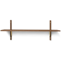 Thumbnail photo of Sector Shelf - Hylde - Røget Eg/messing - S/w - W: 87 X D: 26,1 X H: 34 Cm