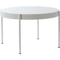 Thumbnail photo of Serie 430 Table Ø120, White, Fenix Laminate Top, Powder Coated Metal Legs - Matbord - Verner Panton - Vit - Mdf/laminat/metall
