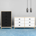Thumbnail photo of Kabino Dresser - Chest of drawers - White / 6 drawers - L: 146.5 x D: 41 x H: 83 cm