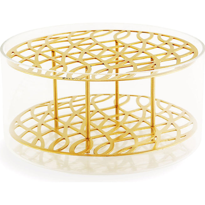 Photo of Meadow Vase - Brass, Large - Pots & Vases - Eva Schildt - Transparent, Gold