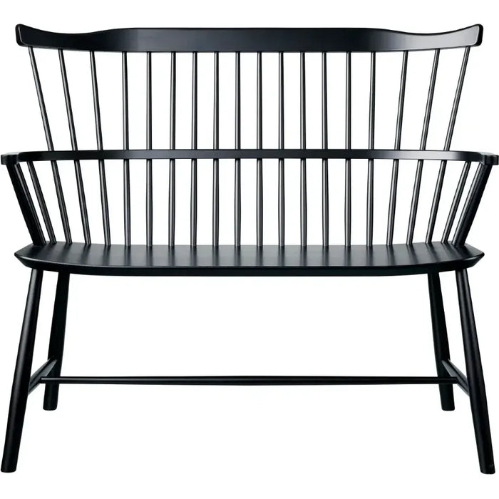 Photo of J52d Bench Beech Black Painted
