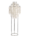 Thumbnail photo of Fun 1stm Floor Lamp - Skärmlampor - Verner Panton - Silver,beige