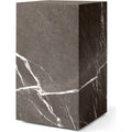 Plinth Tall Brown Grey Marble - Småbord & Sidobord - Norm Architects - Brun - Sten